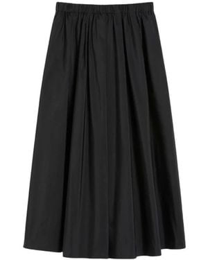 Weekend Midi Skirts - Negro