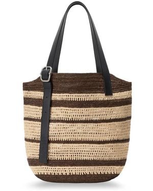 Loewe Paula's Ibiza Loop Korbtasche - Mettallic