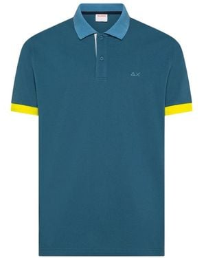 Sun 68 Polo Shirts - Blue