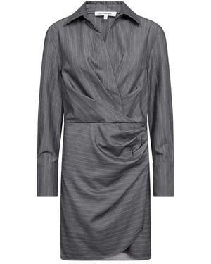 co'couture Lyviacc Pin Wrap Jurk - Grijs
