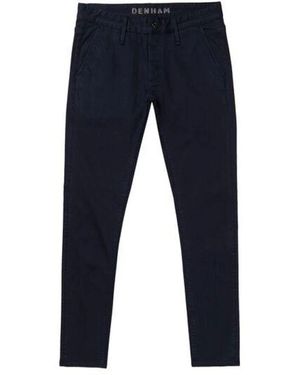 Denham Blaue slimfit chino hose