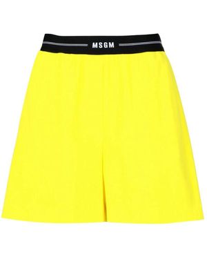 MSGM Short shorts - Gelb