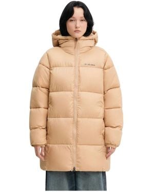 Columbia Fitness ,Leer Puffect Ii Mid Hooded Jacket - Naturel