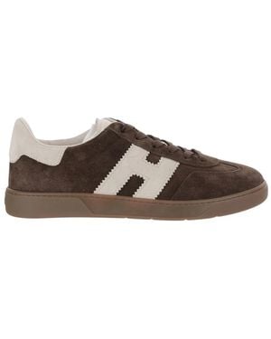 Hogan Schoenen ,Bruin ,Suède Coole Suède Sneakers