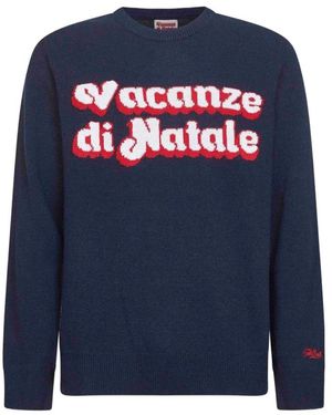 MC2 Saint Barth Round-Neck Knitwear - Blue