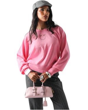 Pinko Truien & Vesten ,Roze ,Wol Lanzarote Trui