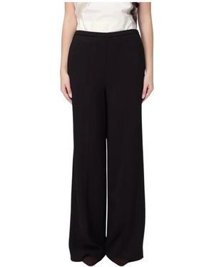 Liviana Conti Wide Trousers - Black