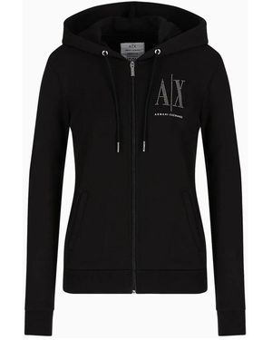 ARMANI EXCHANGE Zip-Throughs - Black