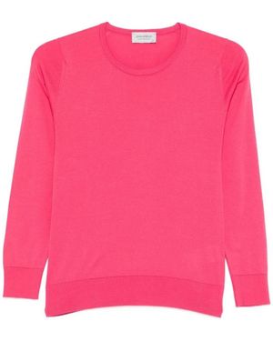 John Smedley Round-Neck Knitwear - Rosa
