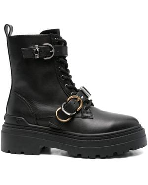 Pinko Lace-Up Boots - Black