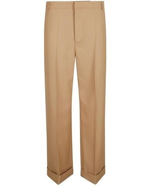 Valentino Garavani Straight Trousers - Natural