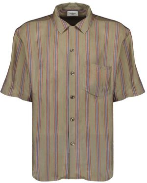 Saint Laurent Short Sleeve Shirts - Natural