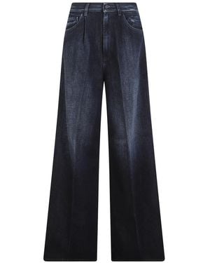 Dondup Maggie Wide-Leg Jeans - Blauw