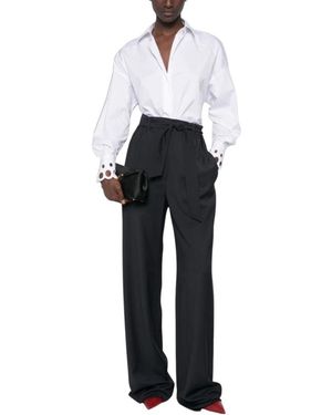 Max Mara Broeken ,Blauw ,Wijde Broek - Zwart