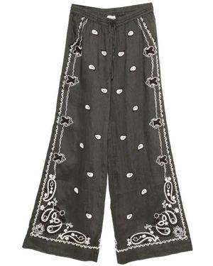 P.A.R.O.S.H. Wide Trousers - Gris