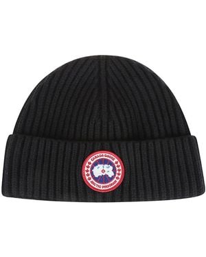 Canada Goose Accessoires ,Zwart ,Kasjmier Cashmere Blend Rib Toque