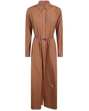 Max Mara Shirt Jurken - Bruin