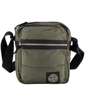 Stone Island Beschichtete Nylon Metal Econyl Gürteltasche - Grün