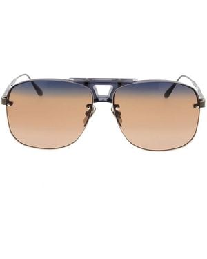 Linda Farrow Skye Sonnenbrille - Blau