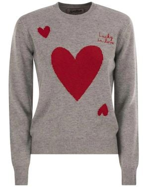 MC2 Saint Barth Round-Neck Knitwear - Gris