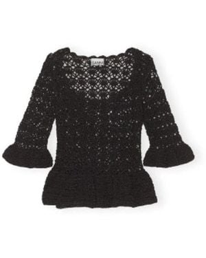 Ganni Blouses - Black