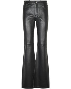 Haikure Leather Trousers - Grey