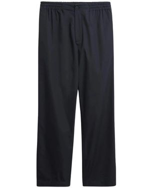 Elvine Popeline Donkerblauwe Broek - Zwart