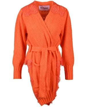 Pink Memories Mohair-mix cardigan - Orange