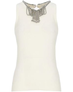 Rabanne Sleeveless Tops - White