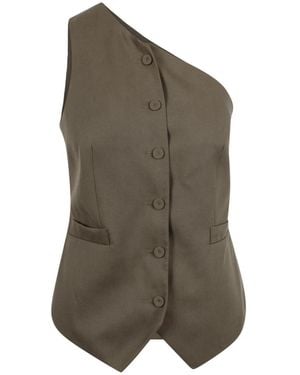FEDERICA TOSI Waistcoats - Green