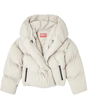 DIESEL W-Iley-T1 Wrap Puffer - Naturel