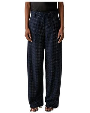 Pinko Wide Trousers - Negro