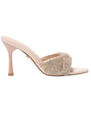 TWENTYFOUR Heeled Mules - Metallic