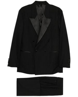 Reveres 1949 Double Breasted Suits - Black