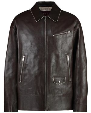 Gucci Leather Jackets - Black