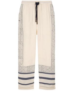 BAZISZT Straight Trousers - Neutro