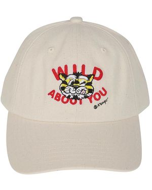 KENZO Wild Tiger Geborduurde Pet - Wit