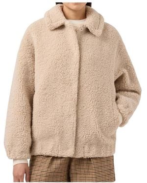 MC2 Saint Barth Faux Fur & Shearling Jackets - Natural