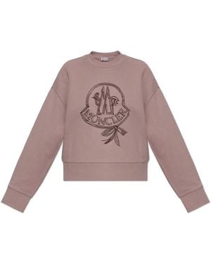 Moncler Hoodies & Sweatvesten ,Roze ,Sweatshirts - Paars