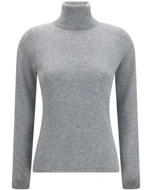 Allude Kaschmir-Rollkragenpullover - Grau