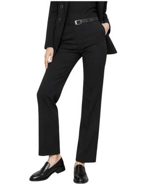 Kocca Broeken ,Zwart ,Leer Tailored Broeken