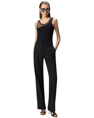 Pinko Tops ,Zwart ,Katoen Cupboard Canotta Costina