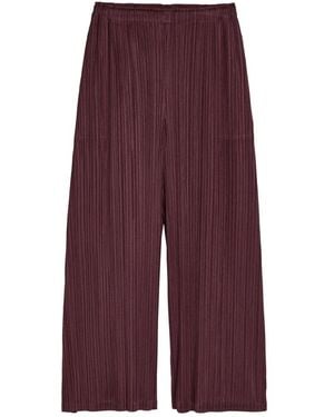 Issey Miyake Wide Trousers - Purple