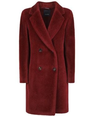 Max Mara Double-Breasted Coats - Rojo