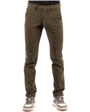 BRIGLIA Slim-Fit Trousers - Grey