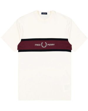 Fred Perry Geborduurd T-Shirt - Paars
