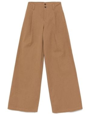 Chloé Wide Trousers - Brown