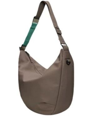 Rains Gedraperter Schultertasche Mit Kontrastgurt - Braun