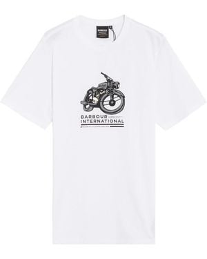 Barbour Tops ,Wit ,Katoen Surface T-Shirt