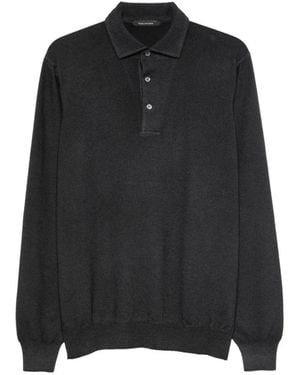 Tagliatore Rundhals-Strickpullover - Schwarz